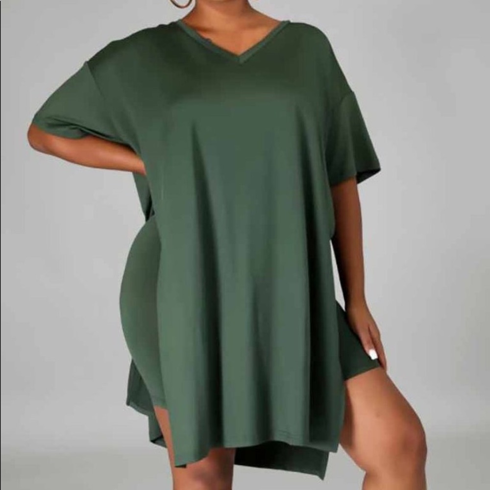 Olive Biker Short Set
